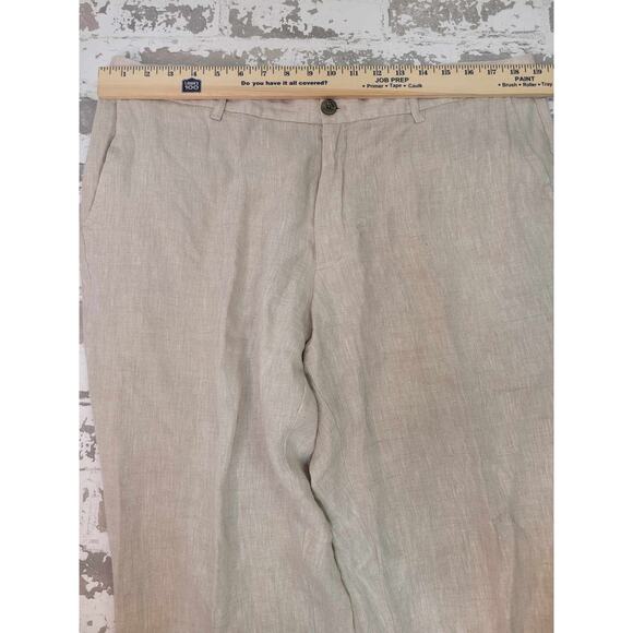 2592 Tasso Elba Men's 100% Linen‎ Pants Size 38x30 - Picture 4 of 5